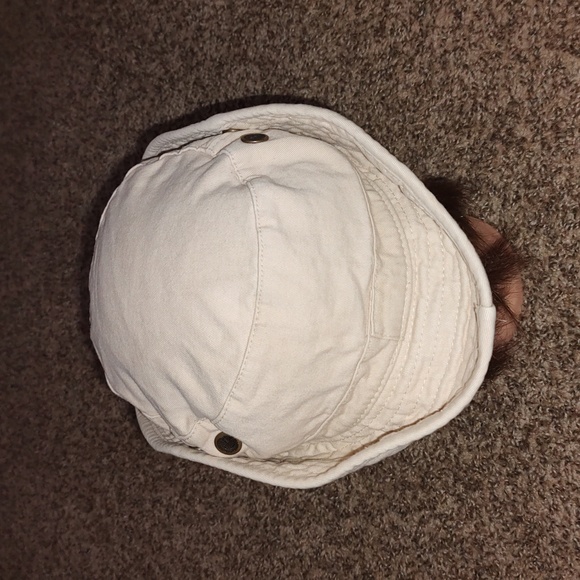 It's 5 O'Clock Somewhere Embroidered Beige Sun Hat - Picture 6 of 10